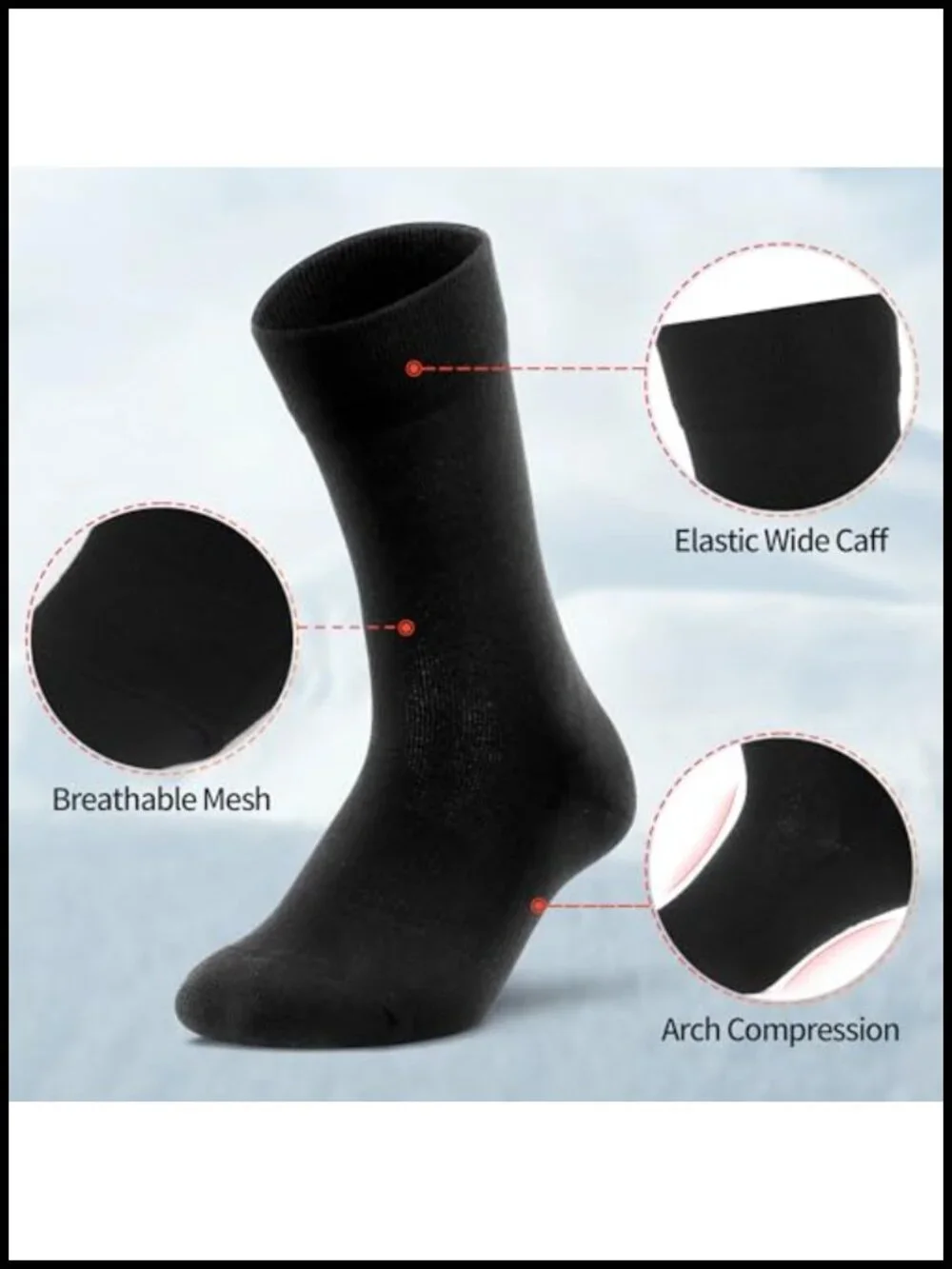Merino Wool Thermal Crew Socks Men Winter Hiking Running Cycling